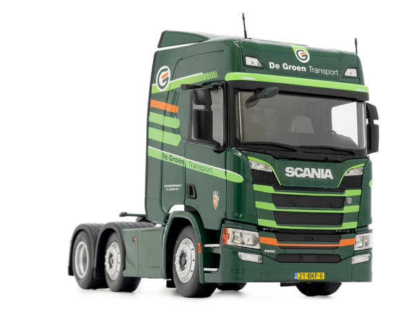 Scania R500 6x2 Dunkelgrün - De Groen Transport Design