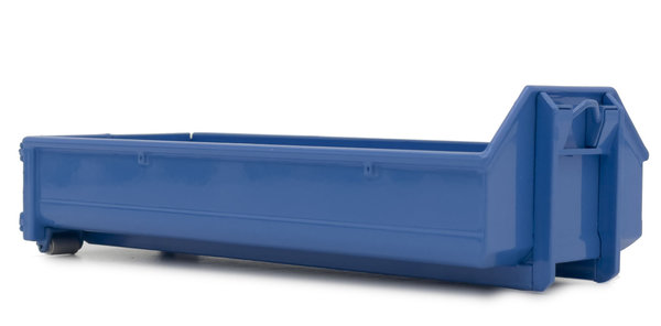Hakenlift-Container 15m3 in blau