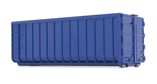Hakenlift-Container 40m3 in blau